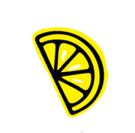 Lemon slice decoration