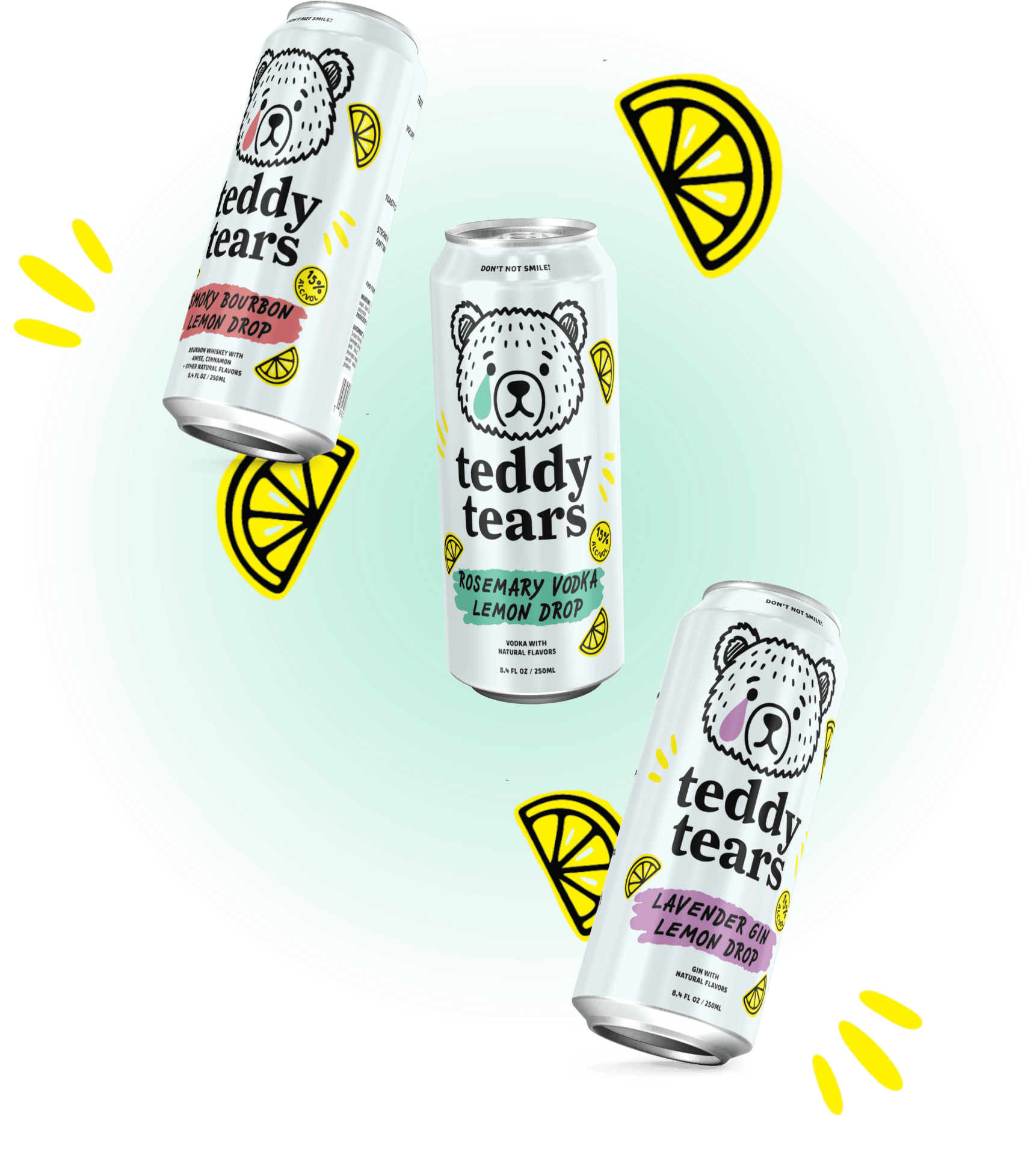 Teddy Tears Cocktail Cans